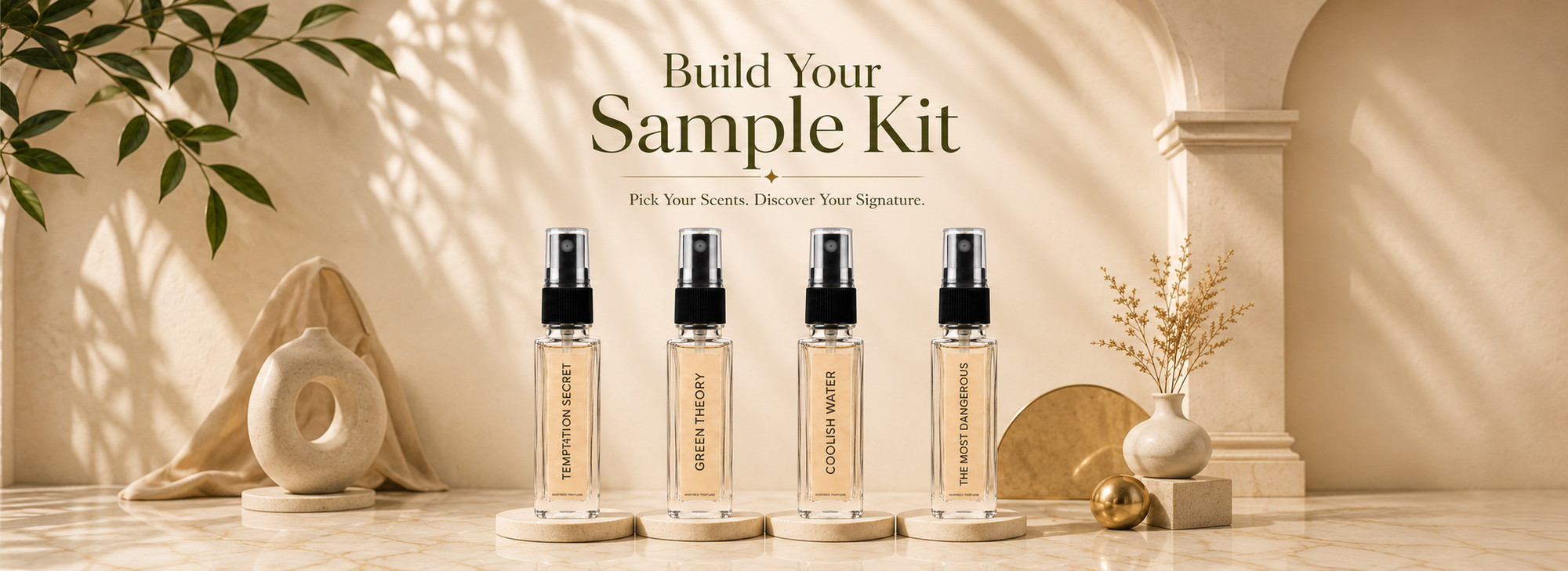 Build Your Sample Kit - Inspired Perfume Bundle Banner | KAVIOR PERFUME